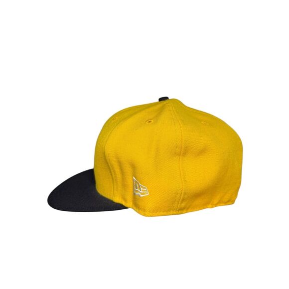 New Era 7 3/4 Anaheim Angels 35th Anniversary MLB Fitted Hat Yellow Black - Picture 2 of 6